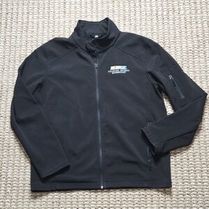 Nascar Race Car Colorado National Speedway XL Black Full Zip Racing Jacket